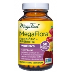 MegaFood MegaFlora Women’s Probiotic + Prebiotic - 14 Strains - 50 Billion live cultures 90 Capsules