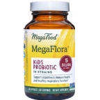MegaFood MegaFlora Kids Probiotic 5 Billion CFU Vegetarian Suitable Not Certified Kosher  60 Capsules