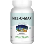 Maxi Health Kosher Mel O Max (Melatonin, Passion Flower and Valerian)  60 Vegetable Capsules