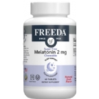 Freeda Kosher Chewable Melatonin 2 mg - Sugar Free 60 Chewable Tablets