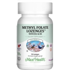Maxi Health Kosher Methyl Folate Lozenges with B12 & B6 Berry Flavor 90 Lozenges