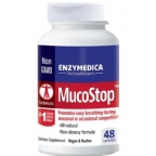 Enzymedica Kosher MucoStop Nasal/Sinus Congestion 48 Capsules