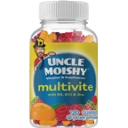 Uncle Moishy Kosher Childrens Multi Vitamin & Mineral with B6, B12 & Zinc Chewable Gummies - Assorted Fruit Flavor 120 Gummies