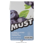Elite Kosher Must Chewing Gum Blueberry Flavor Sugar Free 1 Oz