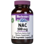 Bluebonnet Kosher Nac (N-acetyl-L-cysteine) 500 mg 60 Vegetable Capsules