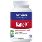 Enzymedica Kosher Natto K Circulation and Heart Health 30 Capsules