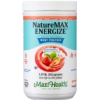 Maxi Health Kosher Naturemax Energize Whey Protein - Strawberry Meal Replacement Dairy Cholov Yisroel 1.17 OZ