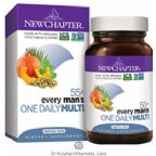New Chapter Kosher Every Mans One Day Multi 55+  48 Tablets