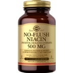 Solgar Kosher No-Flush Niacin (Inositol Hexanicotinate) 500 Mg 100 Vegetable Capsules