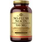 Solgar Kosher No-Flush Niacin (Inositol Hexanicotinate) 500 Mg 250 Vegetable Capsules