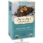 Numi Tea Kosher Organic Aged Earl Grey Pack of 6 18 Bags of Tea