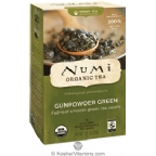Numi Tea Kosher Organic Gunpowder Green Tea Pack of 6 18 Bags of Tea