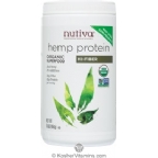Nutiva Kosher Organic Hi-Fiber Hemp Protein 16 OZ 