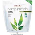 Nutiva Kosher Organic Hi-Fiber Hemp Protein 3 LB