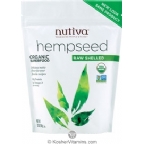 Nutiva Kosher Organic Raw Shelled Hemp Seed 12 OZ 