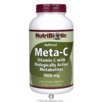 NutriBiotic Meta-C Vitamin C 1000 mg Vegan Suitable Not Certitified Kosher 250 Tablets