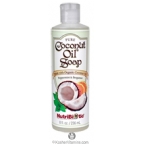 NutriBiotic Pure Coconut Oil Soap Peppermint & Bergamot 8 Oz