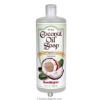 NutriBiotic Pure Coconut Oil Soap Unscented 32 Oz