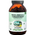 Maxi Health Kosher Maxi Omega-3 Concentrate Fish Oil EPA/DHA 180 Softgels