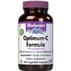 Bluebonnet Kosher Optimum C Formula Buffered Vitamin C, Citrus Bioflavoids Leucoselect Grape Seed Extract 180 Vegetable Capsules