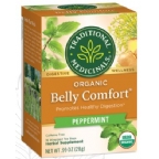 Traditional Medicinals Kosher Organic Belly Comfort Peppermint Caffeine Free 16 Tea Bags