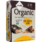 NuGo Nutrition Kosher Organic 10g Protein Bar Dark Chocolate Almond 12 Bars