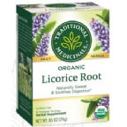Traditional Medicinals Kosher Organic Herbal Licorice Root Caffeine Free 6 Pack 16 Tea Bags