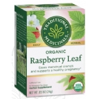 Traditional Medicinals Kosher Organic Herbal Raspberry Leaf Caffeine Free 6 pack 16 Tea Bags