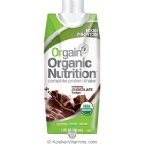 Orgain Kosher Grass Fed Protein Shakes Creamy Chocolate Fudge Dairy 12 Pack 11 Oz