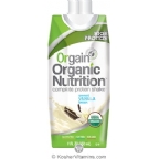 Orgain Kosher Grass Fed Protein Shakes Creamy Vanilla Bean Dairy 12 Pack 11 Oz
