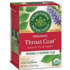 Traditional Medicinals Kosher Organic Seasonal Throat Coat Caffeine Free 6 Pack 0 