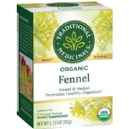 Traditional Medicinals Kosher Organic Tea - Fennel 6 Pack 16 Tea bags