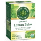 Traditional Medicinals Kosher Organic Tea - Lemon Balm 6 Pack 16 Tea bags