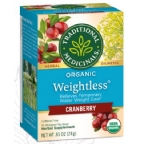 Traditional Medicinals Kosher Organic Weightless Cranberry Caffeine Free - 6 Pack 16 Wrapped Tea Bags