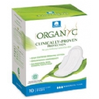 Organyc Organic Cotton Pads Day With Wings Moderate Flow 10 Count