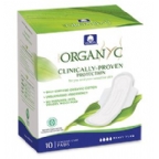 Organyc Organic Cotton Pads Night With Wings Heavy Flow 10 Count