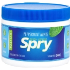 Spry Kosher Mints with Xylitol Sugar Free - Peppermint 240 Mints