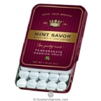Mint Savor Kosher Sugar Free Long Lasting Pomegrante Passion Fruit Mints 30 Mints