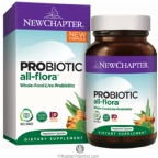 New Chapter Probiotic All-Flora Vegan Suitable Not Certified Kosher 60 Vegetarian Capsules
