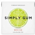 Simply Gum Kosher Chewing Gum Revive - Lime, Chili, Sea Salt Flavor 15 Pieces