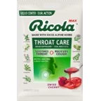 Ricola Kosher Max Throat Care Liquid Center Dual Action - Swiss Cherry 34 Wrapped Drops