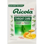 Ricola Kosher Max Throat Care Liquid Center Dual Action - Honey Lemon 34 Drops