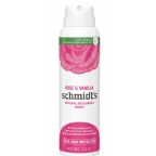Schmidt’s Rose & Vanilla Natural Deodorant Spray 3.2 oz