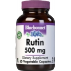 Bluebonnet Kosher Rutin 500 mg 50 Vegetable Capsules