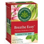 Traditional Medicinals Kosher Seasonal Breathe Easy Eucalyptus Mint,Caffeine Free 6 Pack 16 Tea Bags