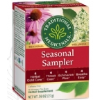 Traditional Medicinals Kosher Seasonal Sampler Caffeine Free 6 Pack 16 Tea Bags