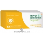Seventh Generation Organic Cotton Tampons Regular with Applicator 12 Pack 16 Count