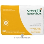 Seventh Generation Maxi Pads Regular Chlorine Free 24 Count