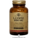 Solgar Kosher L-Lysine 1000 mg 100 Tablets