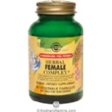 Solgar SFP Herbal Female Complex Vegetarian Suitable Not Certified Kosher 50 Vegetable Capsules